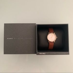 Marc By Marc Jacobs Watch with Brown Leather Strap + Original Packaging!
